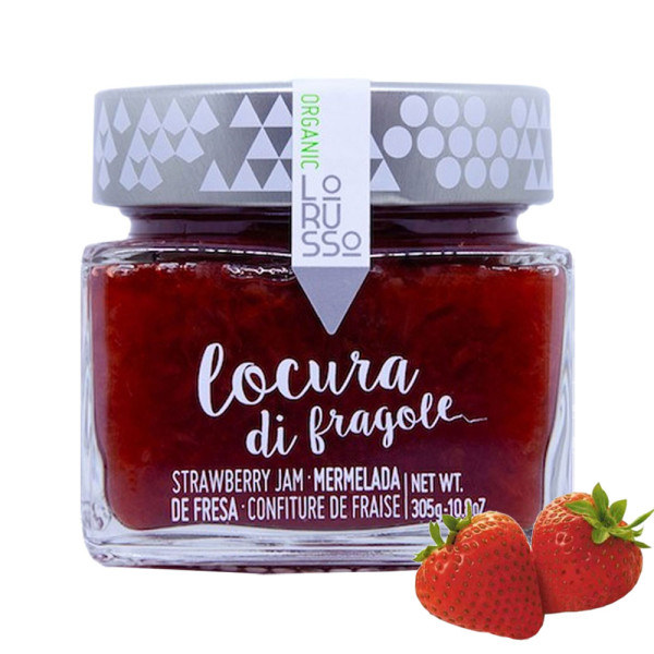 LoRUSSO-Erdbeer-Konfitüre 85% Frucht, 305g